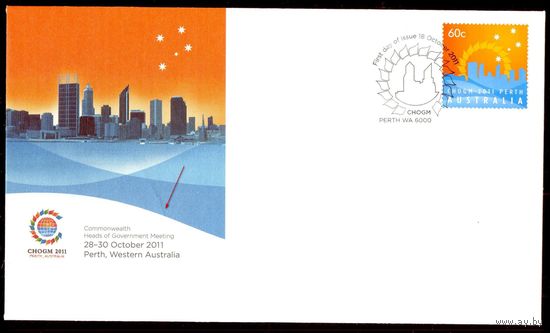 Австралия КПД+марка  Содружество астрономия Южный Крест созвездия