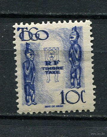 Французские колонии - Того - 1947 - Portomarken. 10C - [Mi.38p] - 1 марка. MH.  (Лот 77EE)-T2P40