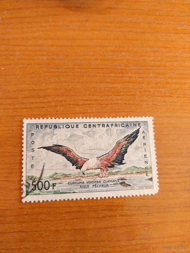 1960 Центрально-Африканская республика Мих 14 концовка оценка 6 евро фауна птицы авиапочта (1-11)