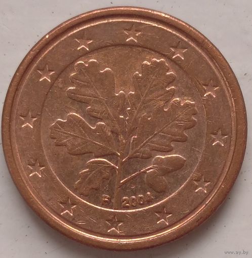 1 евроцент 2004 F Германия. Возможен обмен