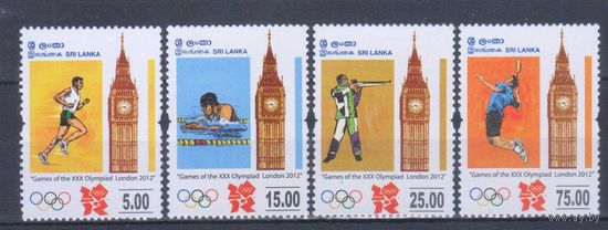 [2240] Шри Ланка 2012. Спорт.Летние Олимпийские игры. СЕРИЯ MNH. Кат.6 е.