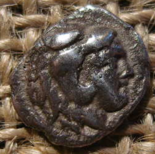 Греция. царя Фракии  LYSIMACHOS (297-281г.доН.Э.) серебряная Hemidrachm
