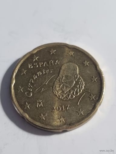 Испания 20 евроцентов 2017