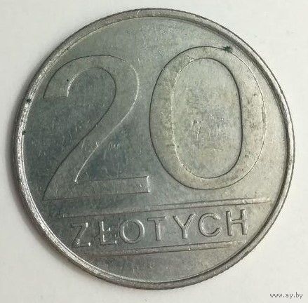 20 злотых 1985 года. Польша. Монета. А1-4-5