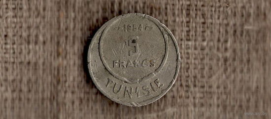 Тунис Французский 5 франков 1954 / /(МР)