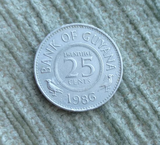 Werty71 Гайана 25 центов 1986