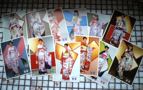Комплект открыток Японские женские наряды Япония
