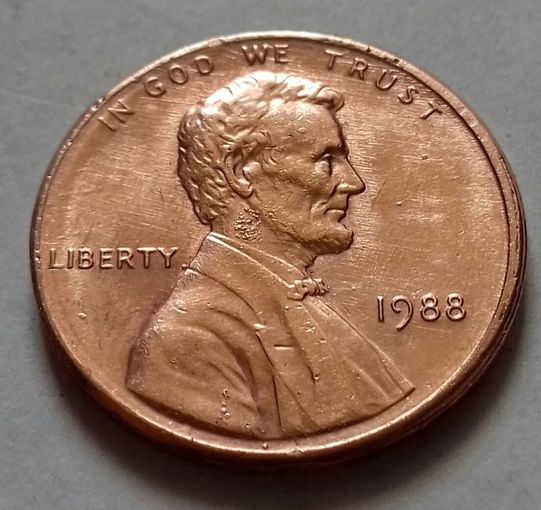 1 цент США 1988, 1988 D