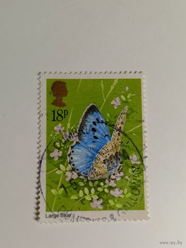 Великобритания 1981.  Бабочки