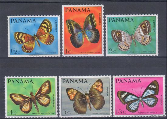 [38] Панама 1968. Фауна.Бабочки. СЕРИЯ MNH