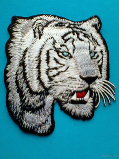"Белый Тигр" - Нашивка - Размеры: 8/9 см.