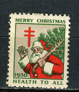 США - 1930 - Рождество и Новый год - 1 виньетка. MNH.  (LOT EA31)-T10P29