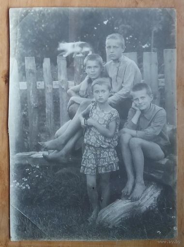 Фото детей 1950-х. 12х17 см.