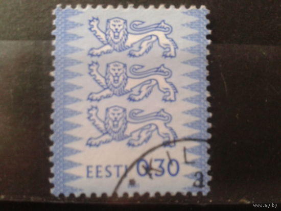 Эстония 2001 Стандарт, герб 0,30