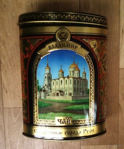Коробка из под чая-Старинные города Руси- Владимир.