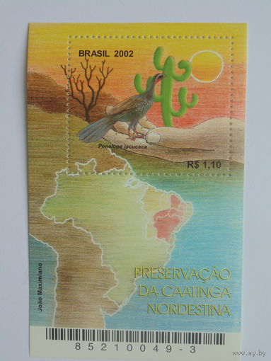 Бразилия  2002г. Флора-фауна.