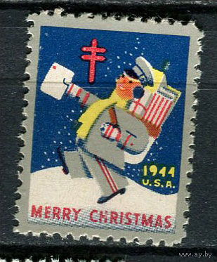 США - 1944 - Рождество и Новый год - 1 виньетка. MNH.  (LOT EA38)-T10P29