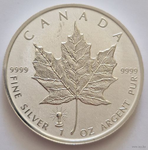 Канада 2018 серебро (1 oz) "Кленовый лист" ("Эдисон")