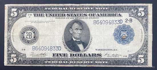 5 долларов США 1914