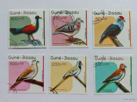 Марки птицы Гвинея-Бисау  1989г.- 6 шт