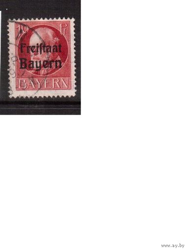 Германия(Бавария)-1919,(Мих.155А)   гаш. , надп., Король Людвиг III ,(кат.= 3,2 е)