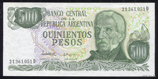 ARGENTINA/Аргентина_500 Pesos_nd (1977-1982)_Pick#303.c_UNC-