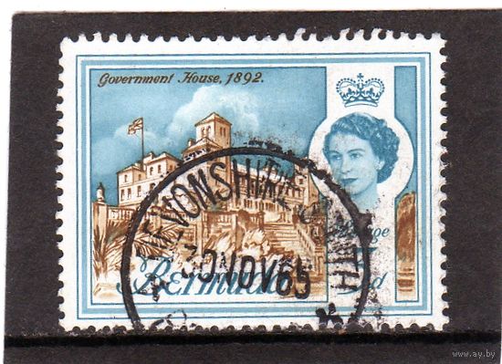 Бермудские острова.Ми-164. Дом губернатора. Серия: Изображения королевы Елизаветы II. 1962.
