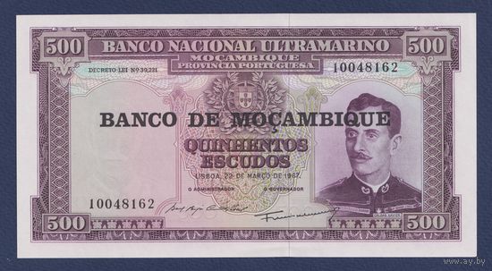 Мозамбик, 500 эскудо 1967 (надпечатка 1976) г., P-118, aUNC
