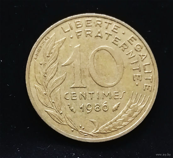 10 сантимов 1986 Франция #01