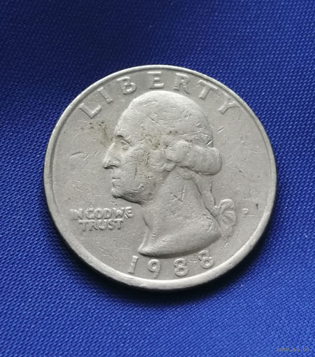 25 центов 1988 P США #01