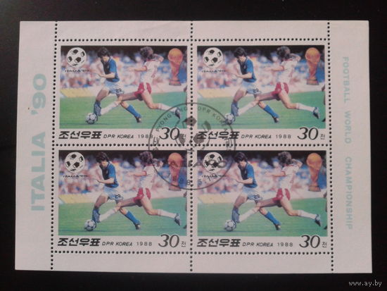 КНДР 1988 Чемпионат мира по футболу в Италии м/лист