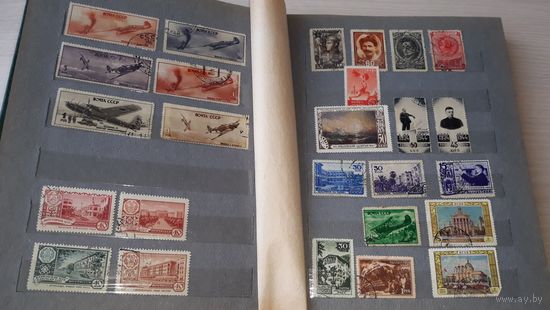 Марки - коллекция марок СССР  - альбом с марками
