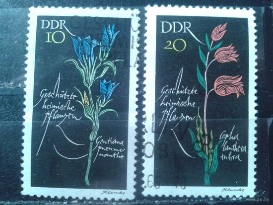 ГДР 1966 Цветы