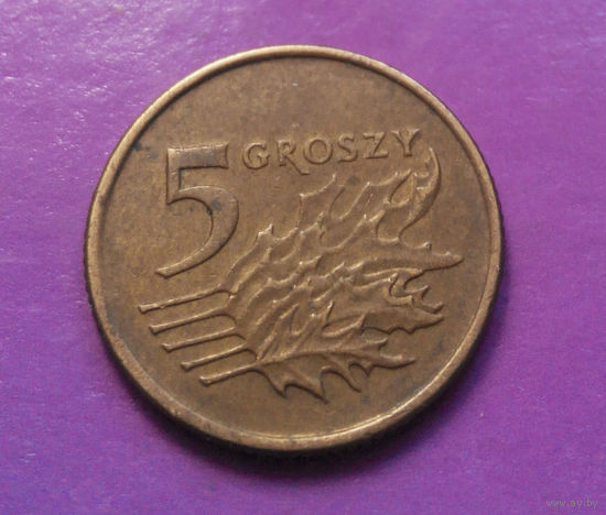 5 грошей 1991 Польша #04