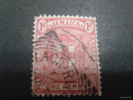 Ямайка, колония Англии 1906 герб