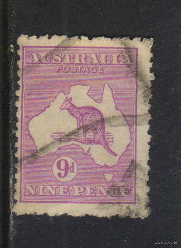 GB Доминион Австралия 1915 Кенгуру Карта  Стандарт #46III