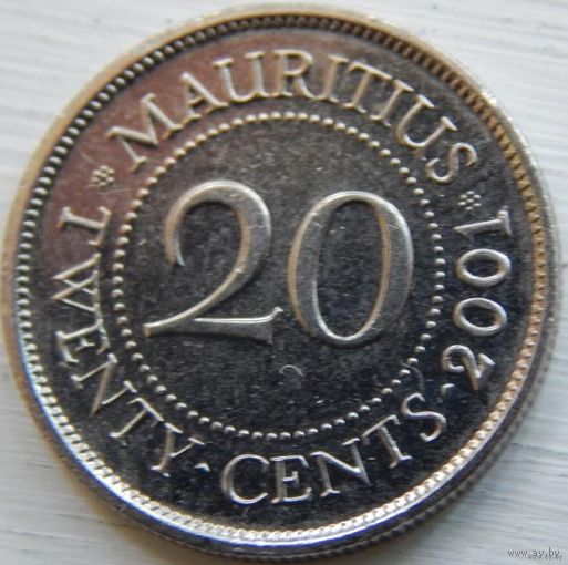Маврикий 20 центов