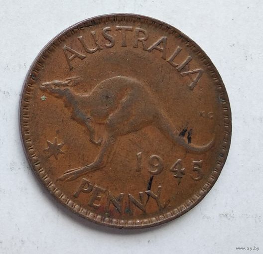 Австралия 1 пенни, 1945 3-13-4