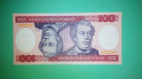 Банкнота 100  крузейро 1981 г. Бразилия
