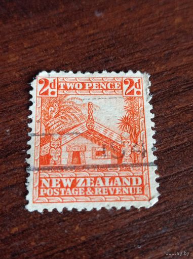 Новая Зеландия 1935 года. Резной дом маори.
