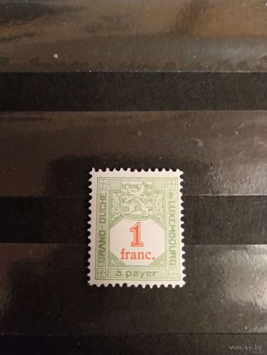 1922 Люксембург доплатная герб чистая клей лёгкая наклейка (2-10)