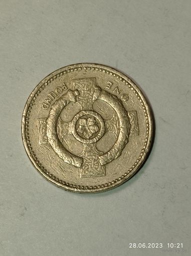 Великобритания 1 фунт 1996 года .