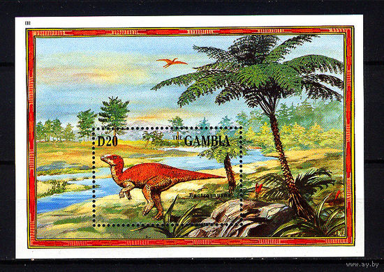1995 Гамбия. Динозавры
