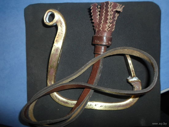 Гарда драгунки образца 1881 г. клейма 1.З.Б. номер 266 +бонус темляк оригинал кожа з-д Марксист