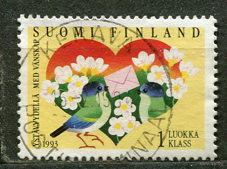 Поздравительная марка. Финляндия. 1993. Полная серия 1 марка
