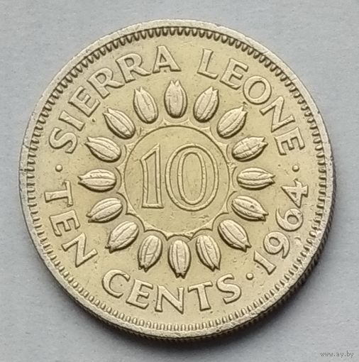 Сьерра Леоне 10 центов 1964 г.