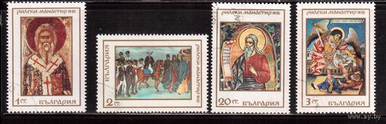 Болгария-1968, (Мих.1850-), гаш. ,Искусство, Религия, Иконы, 4 марки