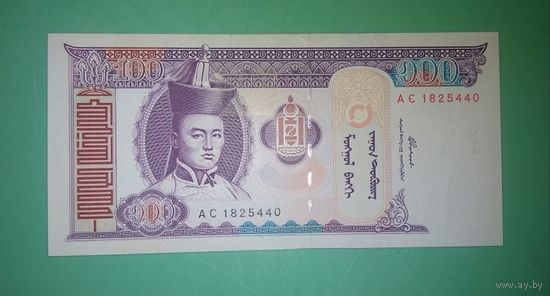 Банкнота 100 тугриков Монголия 2000 г.