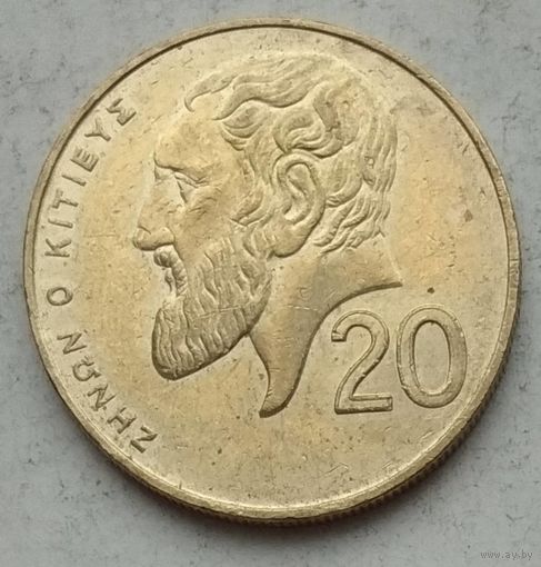 Кипр 20 центов 2001 г.