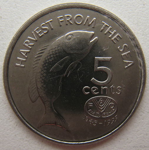 Фиджи 5 центов 1995 г. ФАО